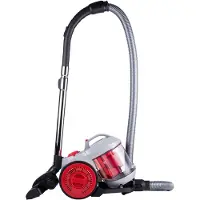 Dirt Devil Stofzuiger zonder Zak DD2503 - HEPA 12 Filter - 3 Opzetstukken - 800W - Grijs/Rood