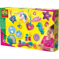SES Creative : Set voor het maken van sieraden, gieten en decoreren. Geschikt voor kinderen vanaf 5 jaar. Materiaal: karton. Kleur: meerkleurig