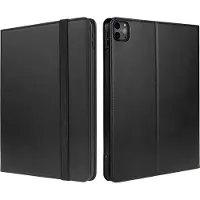 Rosso Element Hoes met Penhouder Geschikt voor Apple iPad Pro 10.5 / iPad 10.2 - Verstelbare Book Case met Sleep/Wake Functie en Elastische Band Zwart