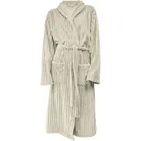 Eleganzzz Teddy Rib Fleece Badjas - beige - M