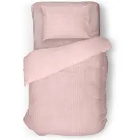Eleganzzz Dekbedovertrek Teddy Rib Fleece - light pink 140x200/220cm