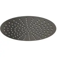 Guido Gusto Rondo inbouw douchekop 30x30cm gun metal