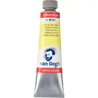Talens Acrylverf Geel - Acrylpaint - 267 Azogeel Citroen - Acrylic Verf Paint - Acrylaatverf - Gele Hobbyverf - Watergedragen Verf - Sneldrogende Pigmentrijke Verf - 40ml