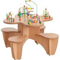 Joy toy Houten Kralentafel Zit- & Speelhoek - Joy-Toy (01.09050)