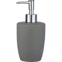 Wenko zeepdispenser Punto 380 ml keramiek grijs