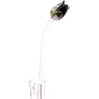 Loranto Tulp Multicolor Zwart - Glazen Tulpen - Tulpen van Glas - Glazen Bloemen