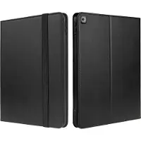 Rosso Element Hoes met Penhouder Geschikt voor Apple iPad 9.7 (2017/2018) / Air 2 - Verstelbare Book Case met Sleep/Wake Functie en Elastische Band Zwart