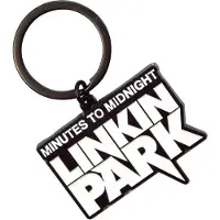Linkin Park - Minutes To Midnight Sleutelhanger - Wit/Zwart