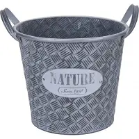 Pro Garden decoratie emmer 10 liter staal