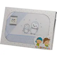 Gamberritos laken set blauw pingu?n 3 delig middel