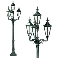 Ks Verlichting Nostalgische Lantaarn Milano 4 Lichts Groen