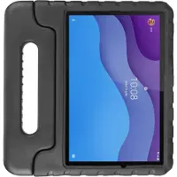 HappyCase Kinder Tablethoes Geschikt voor Lenovo Tab M10 HD Gen 2 | Kindvriendelijke Hoes | Beschemhoes | Kinderhoes | met Handvat en Standaard | Zwart