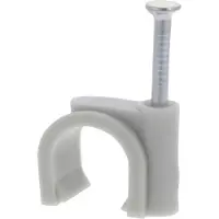 Q-Link Kabelclip | | 14 mm (50 stuks, Rond, Grijs)