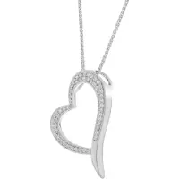 Orphelia Pendant + Chain Heart Zirconium ZH-6052