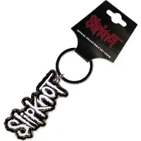 Slipknot - Logo Sleutelhanger - Wit/Zwart