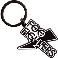 Foo Fighters - Flash Logo Sleutelhanger - Zwart/Wit