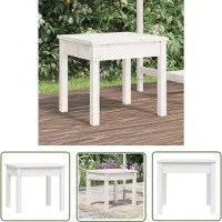 The Living Store De Living Store tuinbank, wit, 50x44x45 cm, massief hout, grenenhout