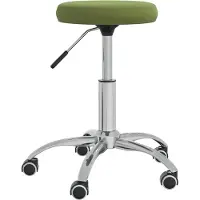 vidaXL Kantoorstoel draaibaar fluweel lichtgroen