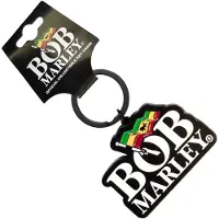 Bob Marley - Logo Sleutelhanger - Zwart