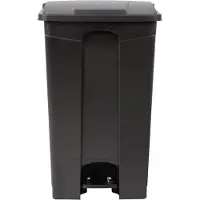 Jantex afvalemmer zwart 87L, 82(h) x 49,5(b) x 40(d)cm