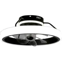 CristalRecord Plafondventilator Dinirot Ø 50 cm zwart