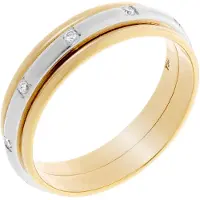 Orphelia RD-33401/50 - Ring - Bicolor Goud 18 Karaat - Diamant 0.10 ct