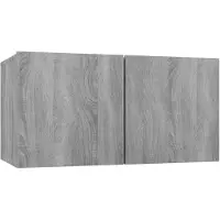 vidaXL Tv-hangmeubel 60x30x30 cm bewerkt hout grijs sonoma eikenkleur