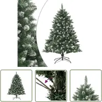 The Living Store Kunstkerstboom met standaard, 150 cm, PVC