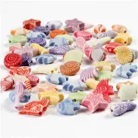 Packlinq Pastel mix, afm 9-12 mm, gatgrootte 1,2 mm, ca. 380 stuk, 110 gr, 175 ml