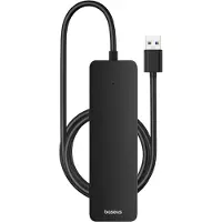 Baseus UltraJoy Lite 4-in-1 USB-A Hub - 100 cm - Docking station - Cluster Black