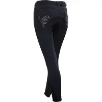Montar Rijbroek Borduursel Full Kids Blauw/Grijs - 164