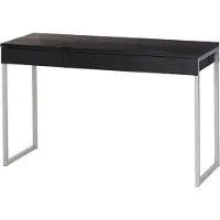 Ebuy24 Fula bureau 3 lades zwart en donkergrijs decor.