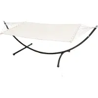 AMANKA Dubbele Hangmat met Frame tot 120kg - 300x100 Metalen Tuin Standaard - Hangmat voor 2 Personen