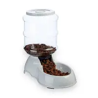 Buxibo Voerbak Hond/Kat - Transparante bak 3.5 Liter - Automatisch Bijvul Werking - 32x32x18CM