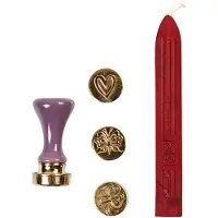 Packlinq Zegel set, d: 18 mm, hart, klaver, vlinder, 1set