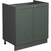 Vicco Fame-Line Wastafelkast – 80 cm, WB Antraciet Groen-Goud Landhuis