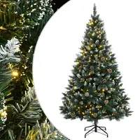 vidaXL - Kunstkerstboom - met - 300 - LED's - 210 - cm