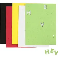 Packlinq EVA foam Letters & Cijfers, vel 15x21 cm, afm 2-2,3 cm, dikte 2 mm, diverse kleuren, 5 vel