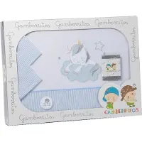 Gamberritos beddengoed Unicorn 120 x 180 cm blauw