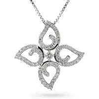 Orphelia HD-4205 - Hanger - 18 Karaat Witgoud / Diamant 0.32 ct