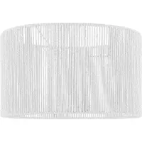 Home Sweet Home Papieren Woven Lampenkap - Cilindrisch - White - Moderne stijl - ø40 x 22 cm - E27 fitting - Voor Staand Lamp - Ontworpen voor woonkamer en eetkamer