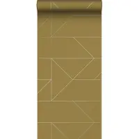 Origin Wallcoverings behang grafische lijnen okergeel - 347723 - 0,53 x 10,05 m