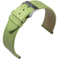 Eulit horlogeband - leer - 14 mm - groen - metalen gesp