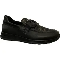 Ara Mocassin Zwart - Maat 38,5