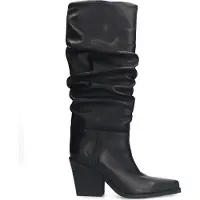 Sacha leren cowboylaarzen zwart female | Maat: 36