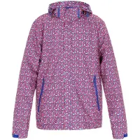 COSIMON Tussenjas blauw gemêleerd / koraal / offwhite