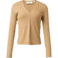Comma casual identity Gebreid vest sand