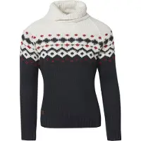 KOROSHI Trui 'Punto' navy / bruin / wit