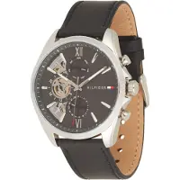 Tommy Hilfiger Analoog horloge 'BAKER' zwart / zilver