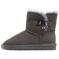 Gooce Snowboots 'Polly' stone grey / donkergrijs